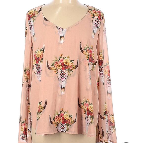 Show Me Your Mumu cow skull blouse - Picture 1 of 8